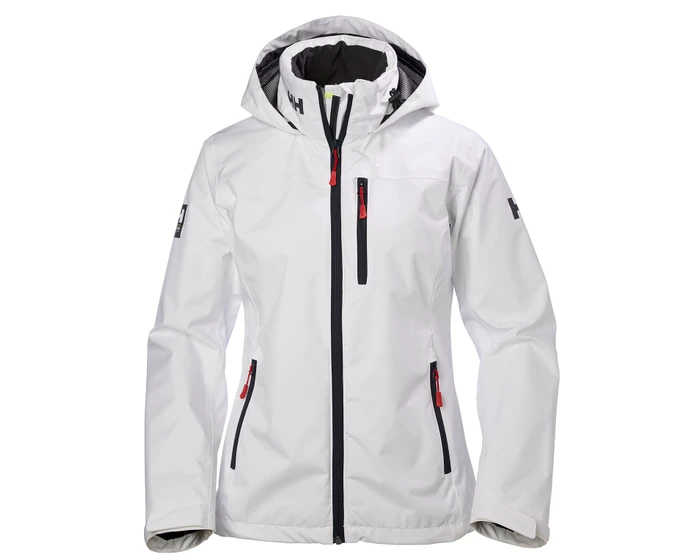 Helly Hansen - Ladies Hooded Midlayer Crew Sailing Jacket  - Red & White