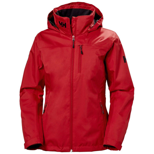 Helly Hansen - Ladies Hooded Midlayer Crew Sailing Jacket  - Red & White