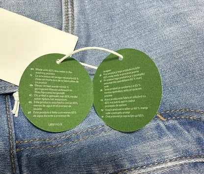 C&A - GIRL HIGH RISE SKINNY MID BLUE DENIM - NARROW LEG RIPPED WASHED - AGE 8-16